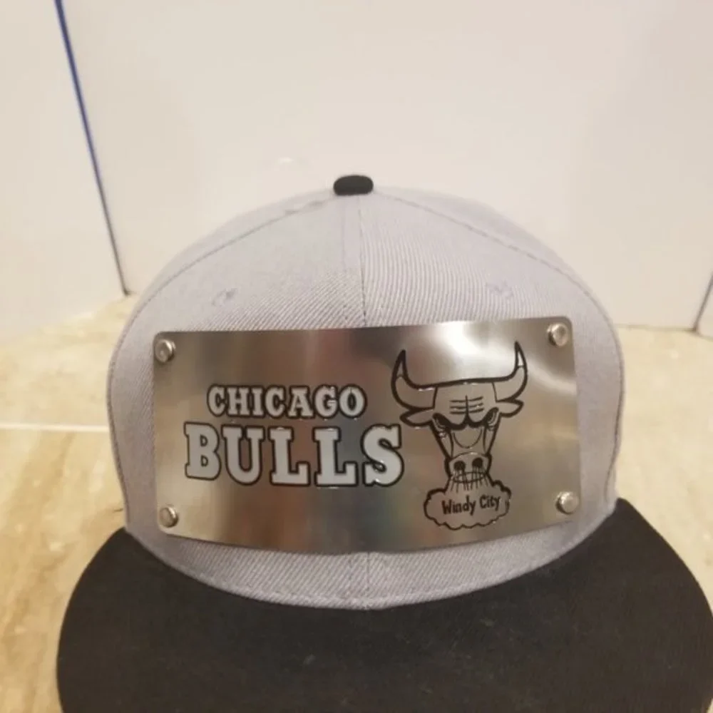 Classics Hardwoods Snapback Hat‎ Metal Plate Chicag
